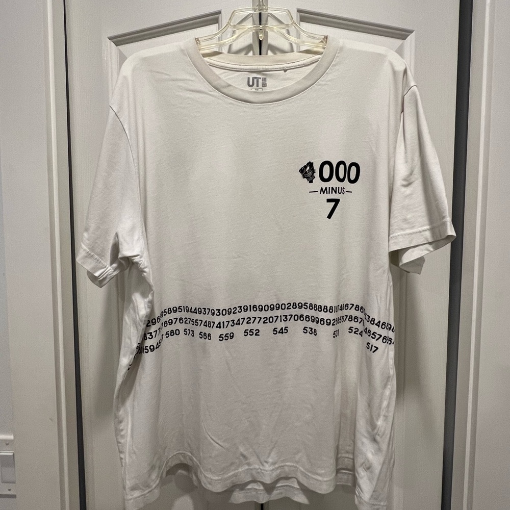 Uniqlo Tokyo Ghoul White Short Sleeve Tee with Graphic Design